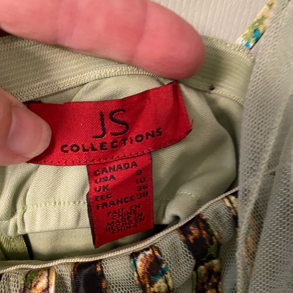 JS Collections Ribbon and tulle tea dress - Picture 3 of 3